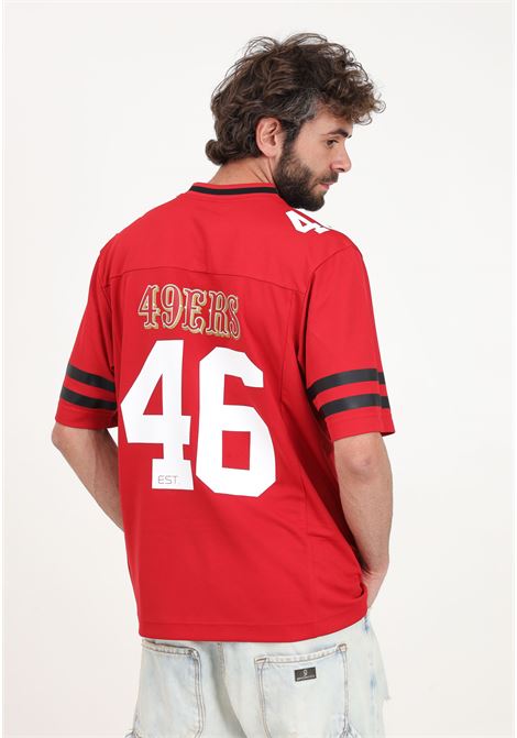 T-shirt manica corta rossa da uomo San Francisco NFL Fanatics | 007Q-01DA-73-022BRIGHT CARDINAL/BLACK/BRIGHT C